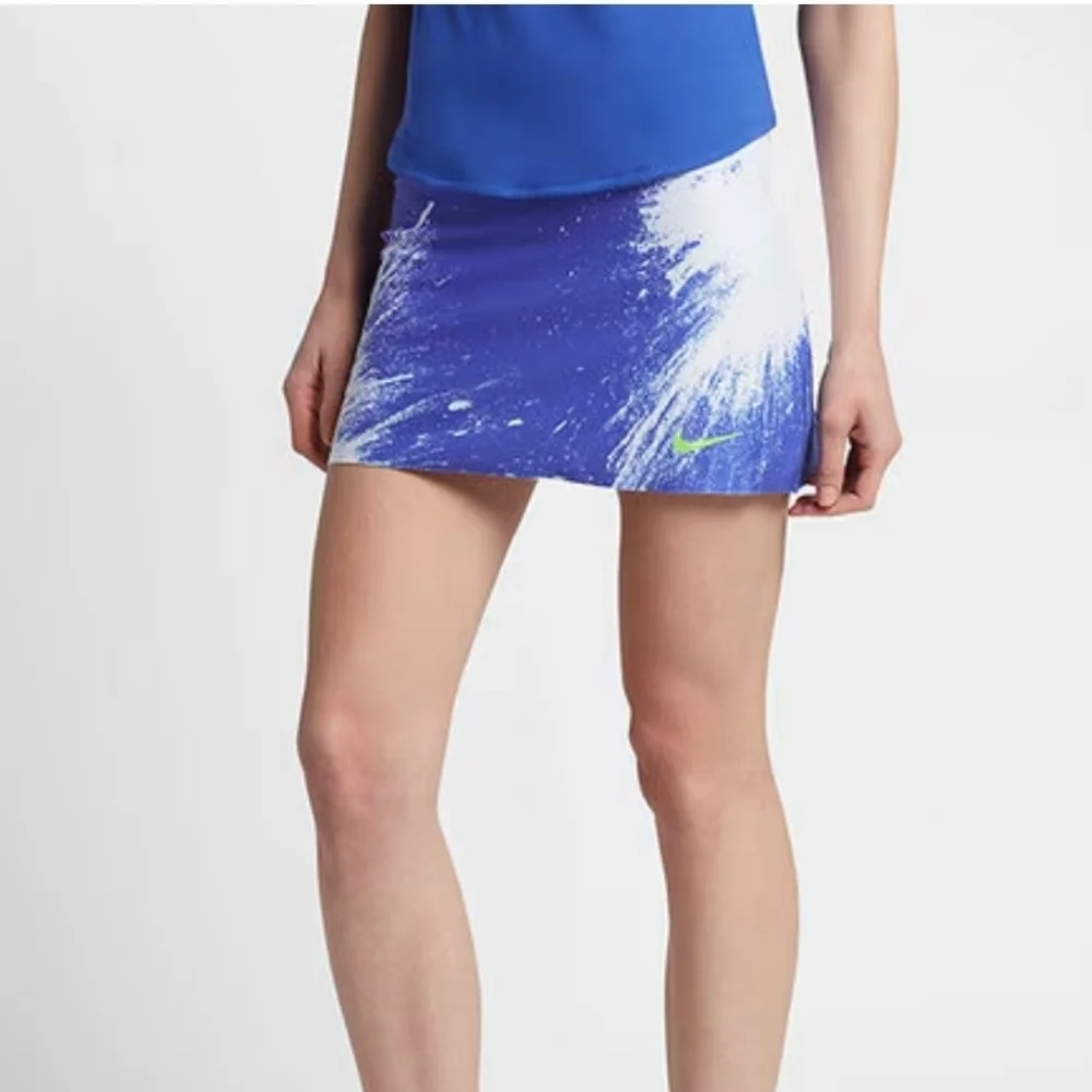 Nike Power Court Spin Skorts Purple/White Splash Print Size S Tennis Pickleball